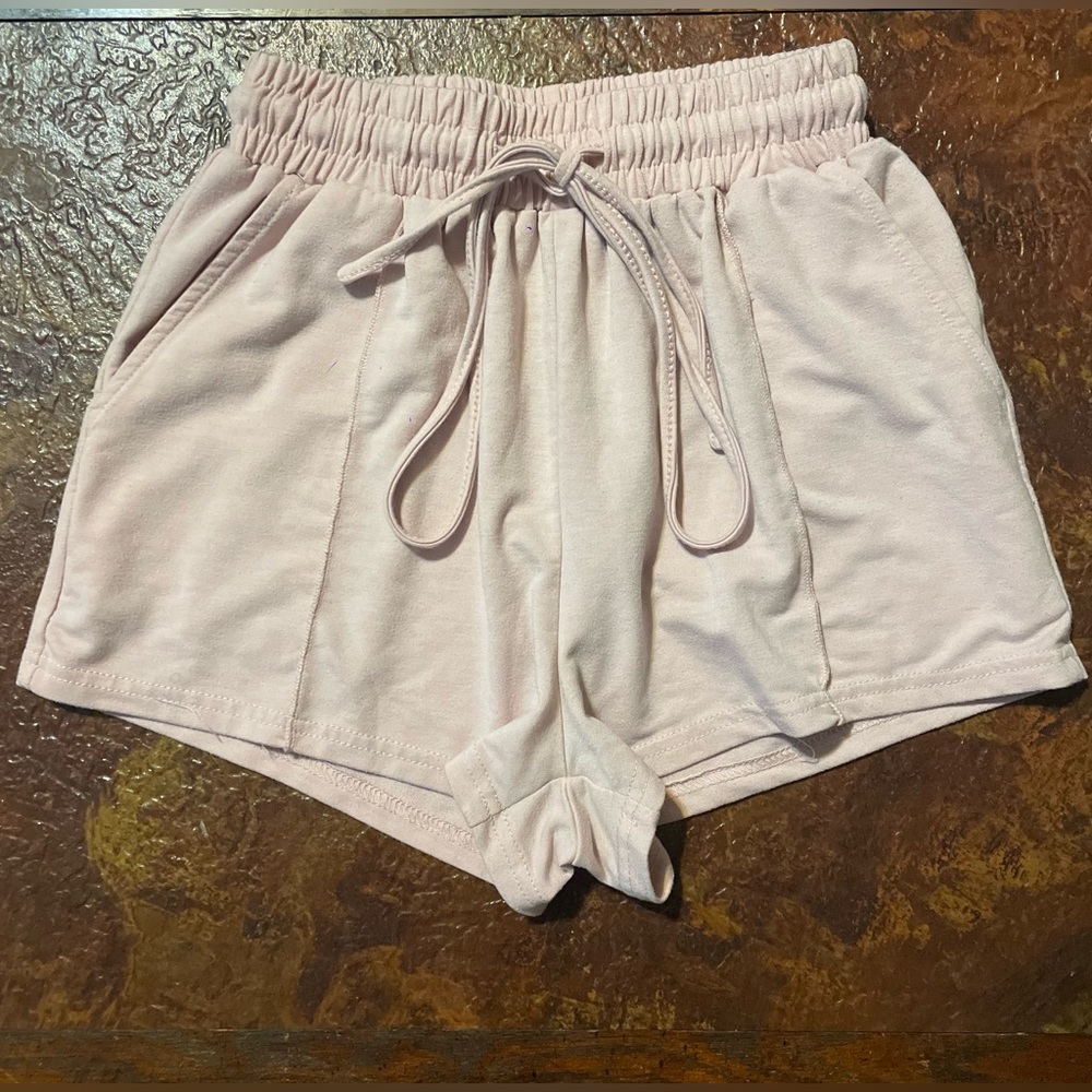 Light Pink Pajama Shorts